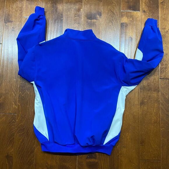 Neff Athletic Royal Blue White Baseball Full Zip HOOCH Embroidered Jacket Mens L - Picture 5 of 9